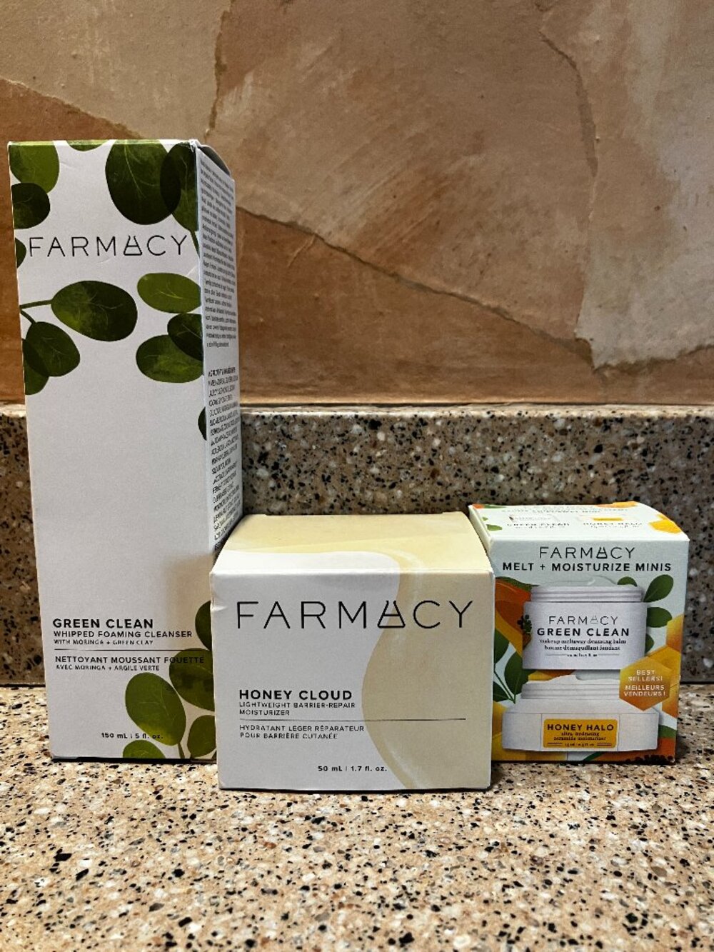 Farmacy Set of Foaming Green Cleanser, Honey Cloud Moisturizer, Etc.! NEW